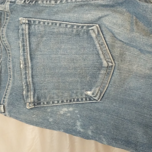 Agolde distressed Sophie high rise skinny jeans bleach splatter - Picture 6 of 11